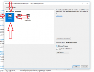 How to create new empty mvc project